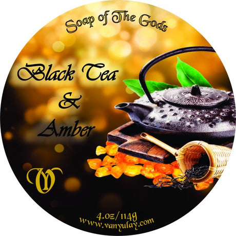 Van Yulay - Black Tea & Amber - Artisan Shaving Soap