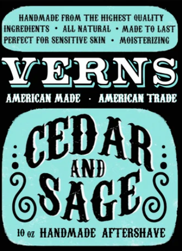 Verns - Cedar and Sage - Aftershave Splash