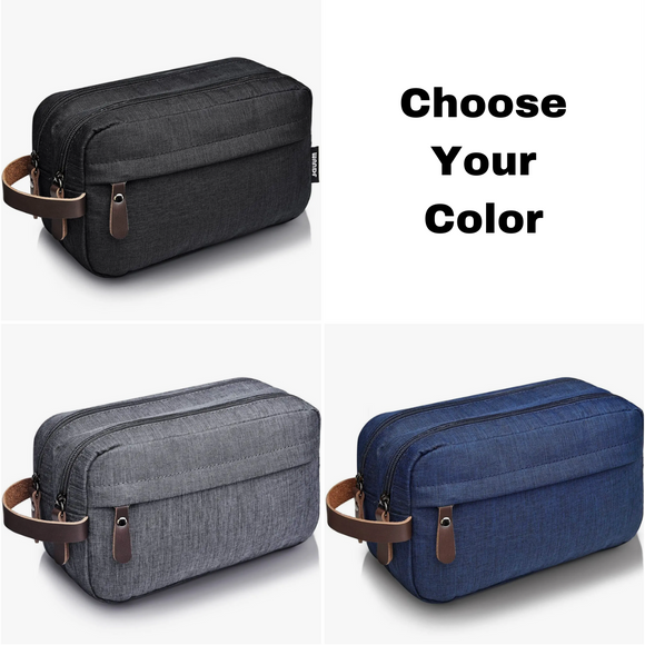 Wandf - Shaving and Grooming Travel Dopp Kit - Choose Your Color