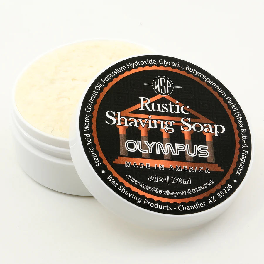 Wet Shaving Products - Olympus - Rustic Shaving Soap - 4 Fl oz