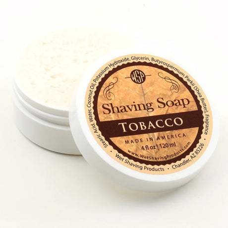 Wet Shaving Products - Tobacco - Rustic Shaving Soap - 4 Fl oz