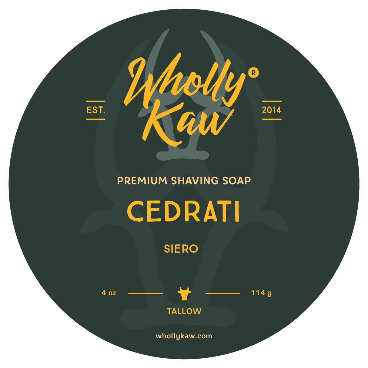 Wholly Kaw - Premium Shave Soap -  Cedrati