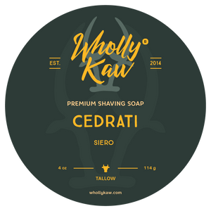 Wholly Kaw - Premium Shave Soap -  Cedrati