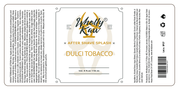 Wholly Kaw - Dulci Tobacco - Aftershave Splash