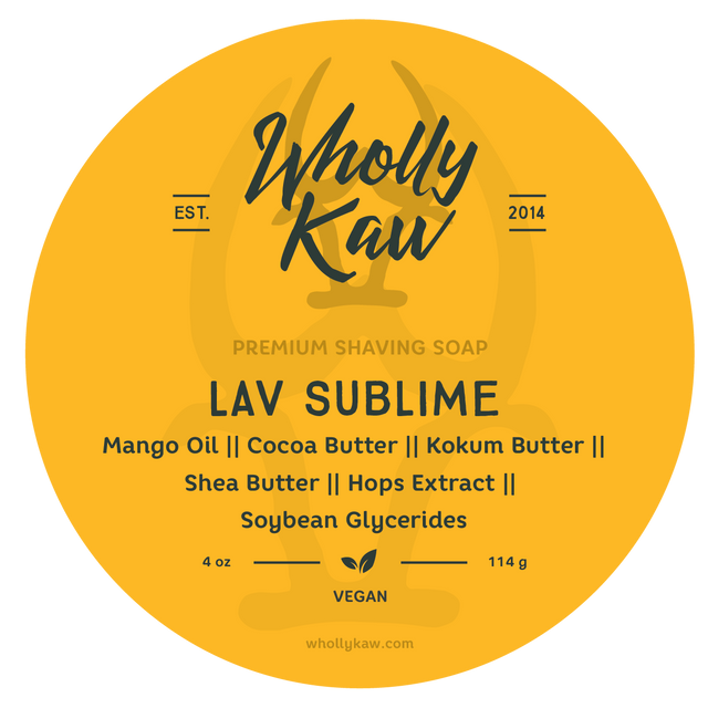 Wholly Kaw - Lav Sublime - Vegan Shave Soap