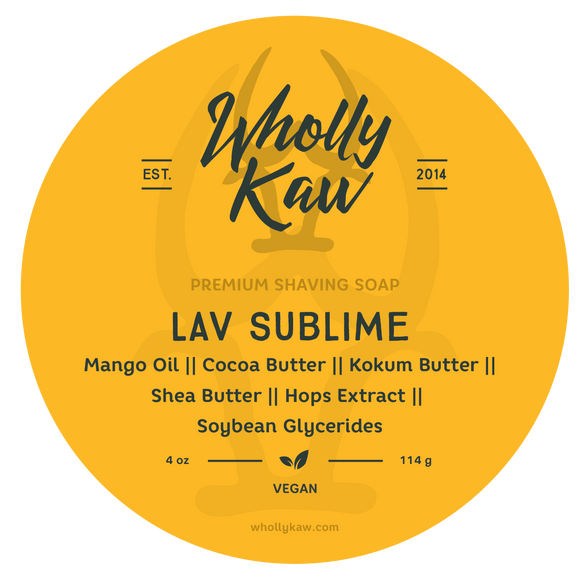 Wholly Kaw - Lav Sublime - Vegan Shave Soap