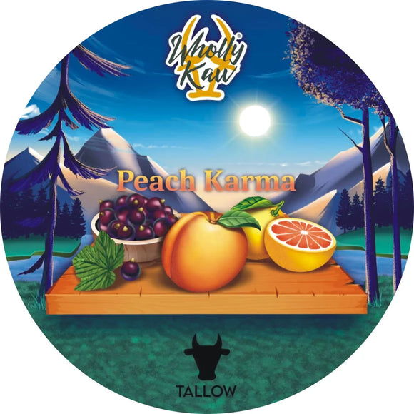 Wholly Kaw - Peach Karma - Premium Shave Soap