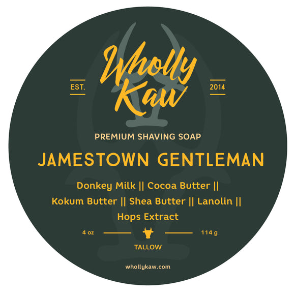 Wholly Kaw - Jamestown Gentleman - Premium Shave Soap