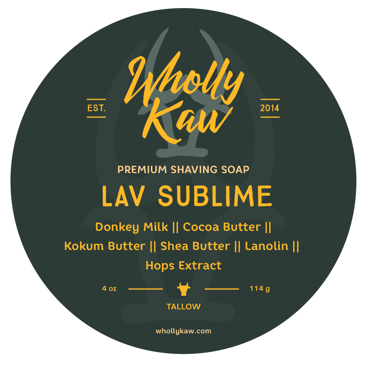 Wholly Kaw - Premium Shave Soap -  Lav Sublime