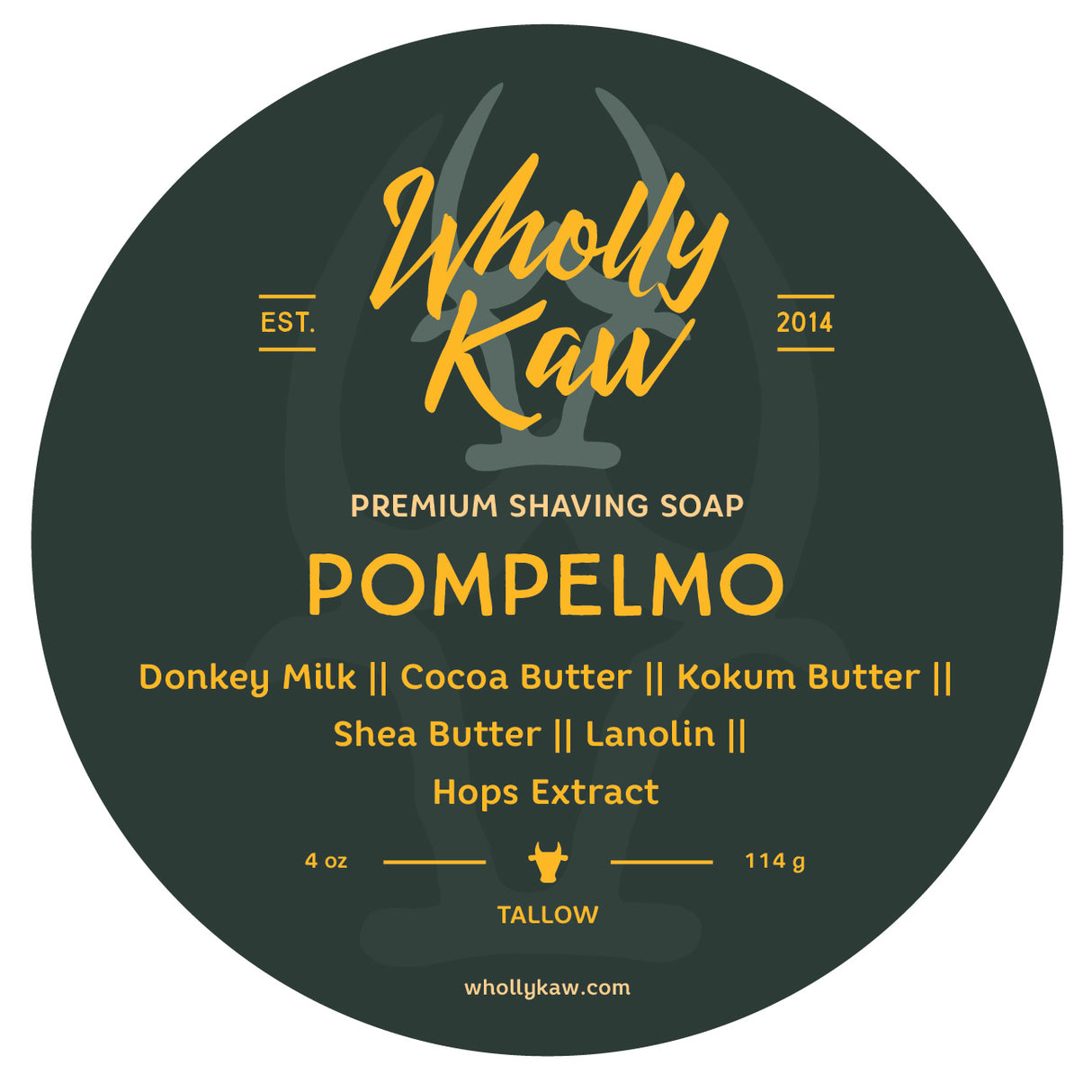 Wholly Kaw - Premium Shave Soap -  Pompelmo