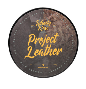 Wholly Kaw Premium Mentholated Shave Soap -  Project Leather