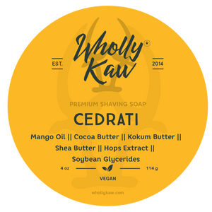 Wholly Kaw - Vegan Shave Soap -  Cedrati