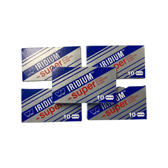 Wizamet - Super Iridium Stainless Double Edge Razor Blades - 50 Blades