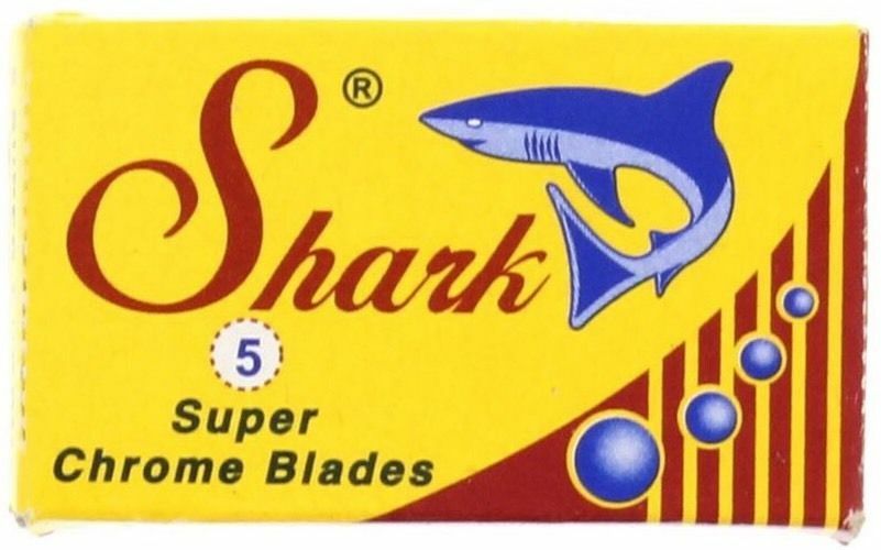 25 Shark Super Chrome Double Edge Safety Razor Blades
