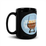 Black Coffee Mug with BBS.Live logo on it