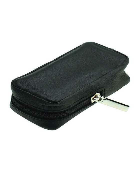 Merkur Zippered Leather Case for Safety Razors