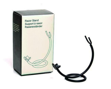 Curved Stand For Straight Razors, in Matte Black with Box
