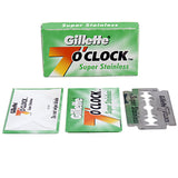 Gillette 7 O'Clock Green Super Stainless Double Edge Razor Blades