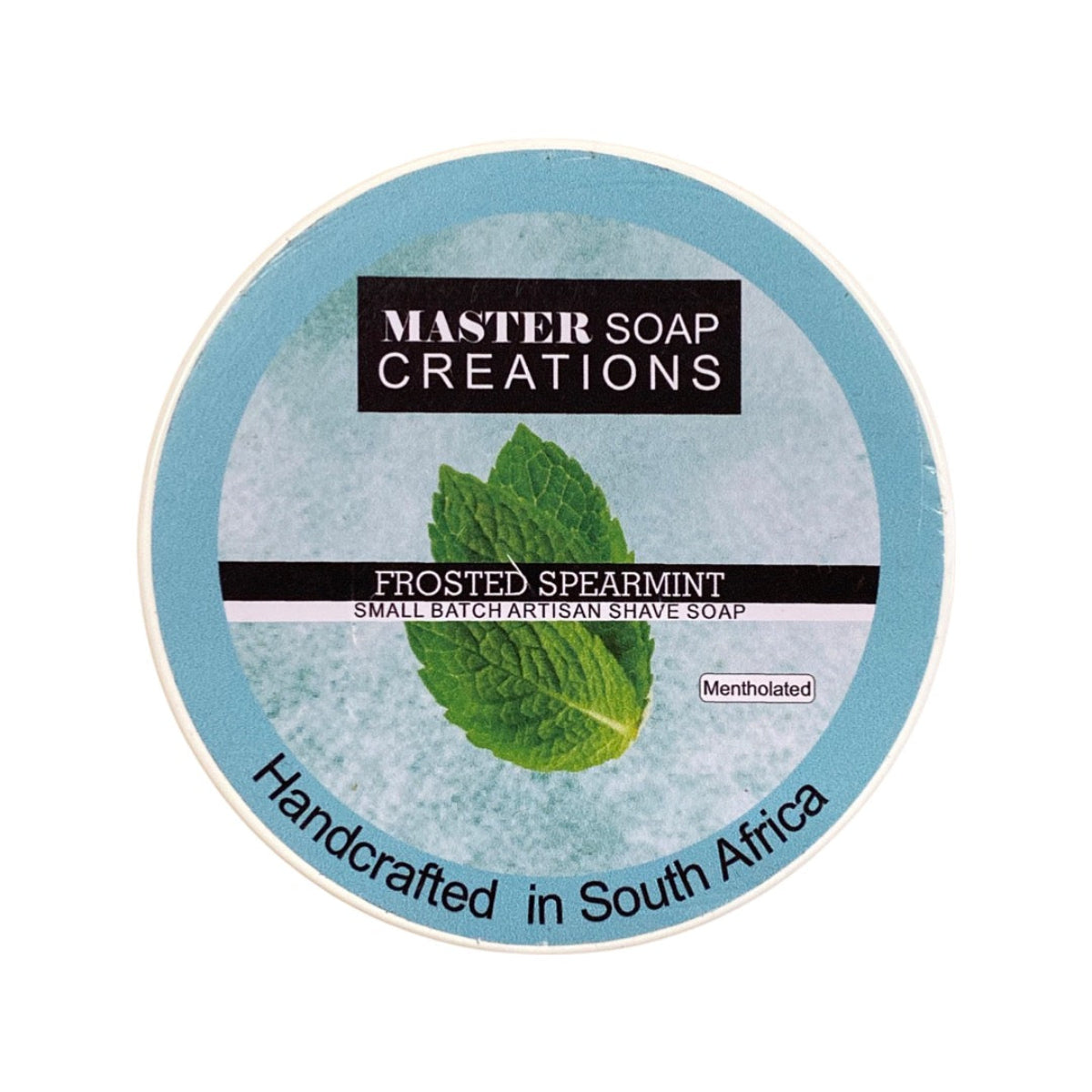 Master Soap Creations Frosted Spearmint Shaving Soap 6oz.