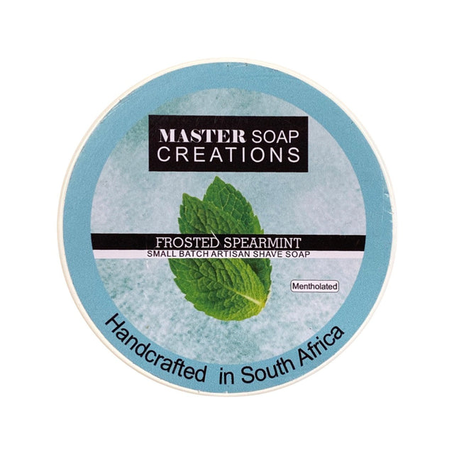 Master Soap Creations Frosted Spearmint Shaving Soap 6oz.