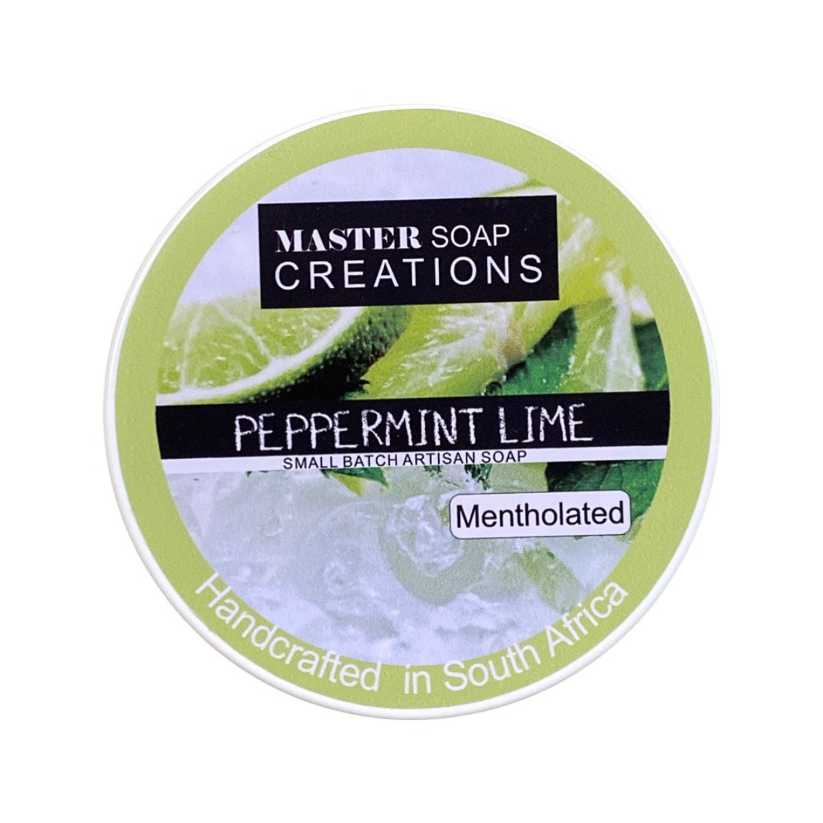 Master Soap Creations Peppermint Lime Shaving Soap 6oz