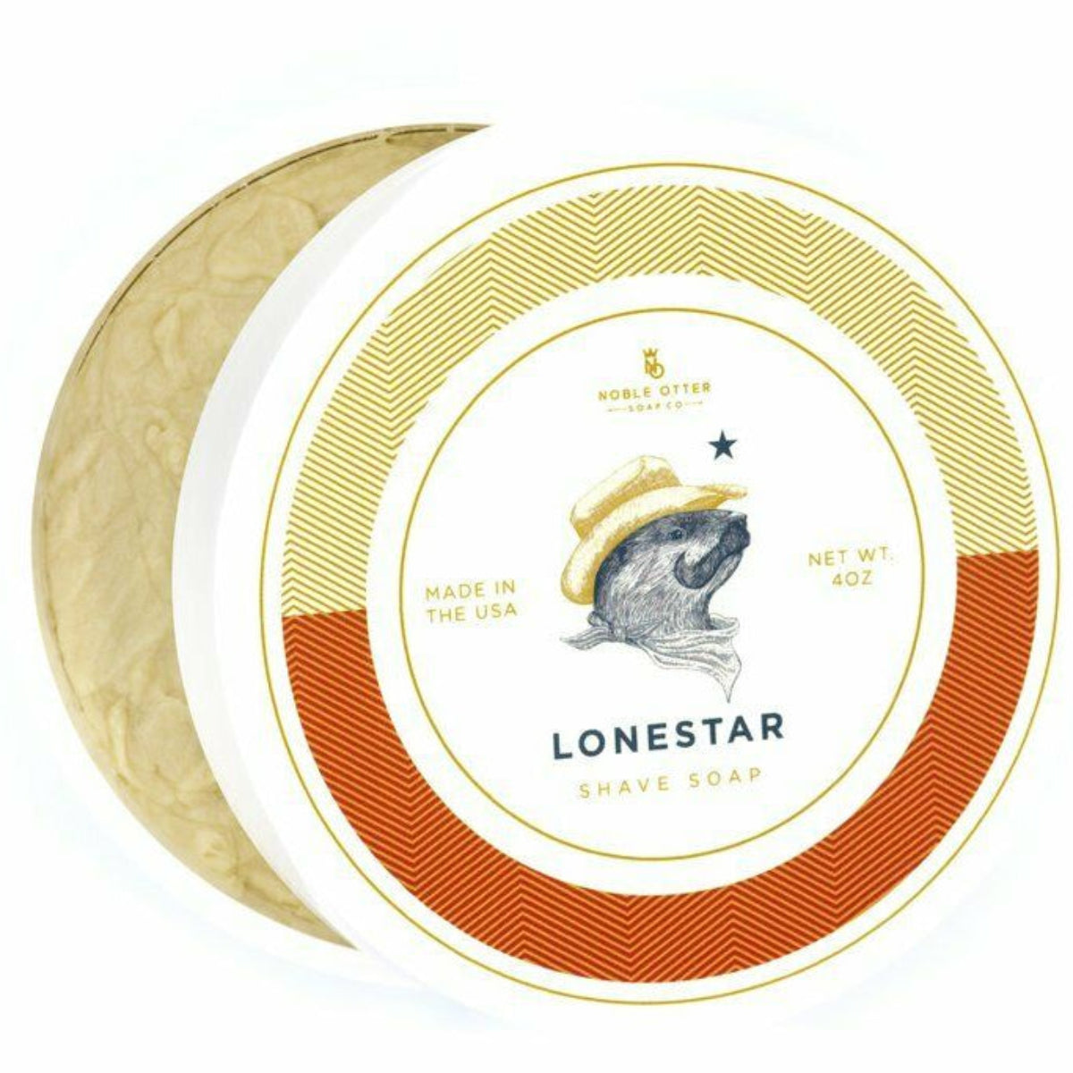 Noble Otter Lonestar Shave Soap 4oz