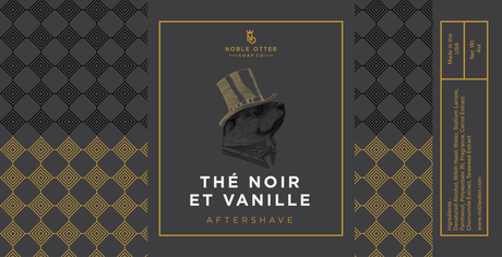 Noble Otter Noir et Vanille Aftershave 4oz