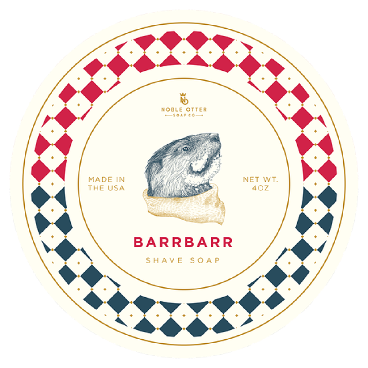 Noble Otter BarrBar Shave Soap 4oz