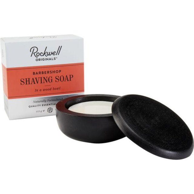 Rockwell Razors Shave Soap In A Wooden Bowl Barbershop Scent