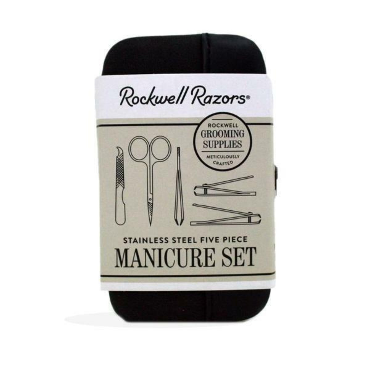 Manicare Razor Rockwell Razors Stainless Steel 5 Piece Manicure Set | The Razor Company