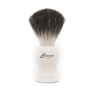 Semogue Pharos-C3 Pure Black Badger Shaving Brush - Arctic White