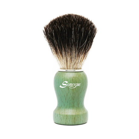 Semogue Pharos-C3 Pure Black Badger Shaving Brush - Ocean Green