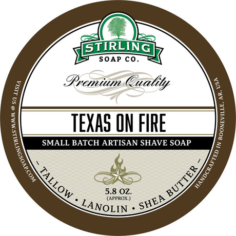 Stirling Soap Company - Shave Soap - Texas on Fire
