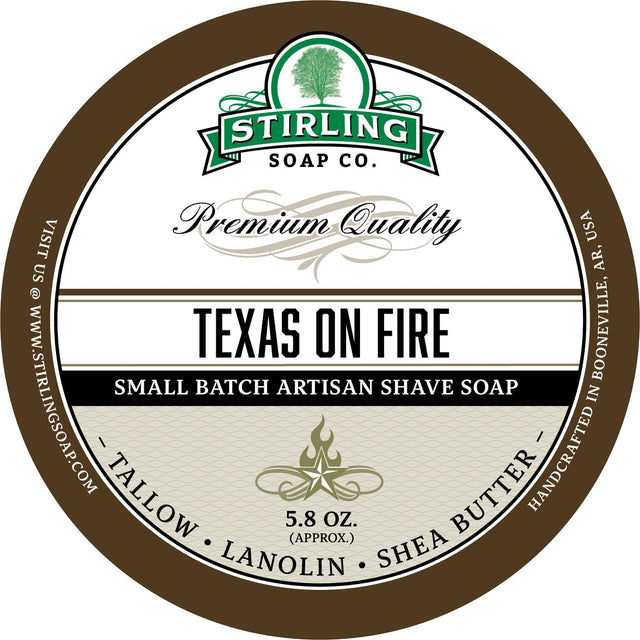 Stirling Soap Company - Shave Soap - Texas on Fire