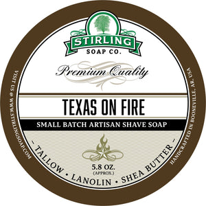 Stirling Soap Company - Shave Soap - Texas on Fire