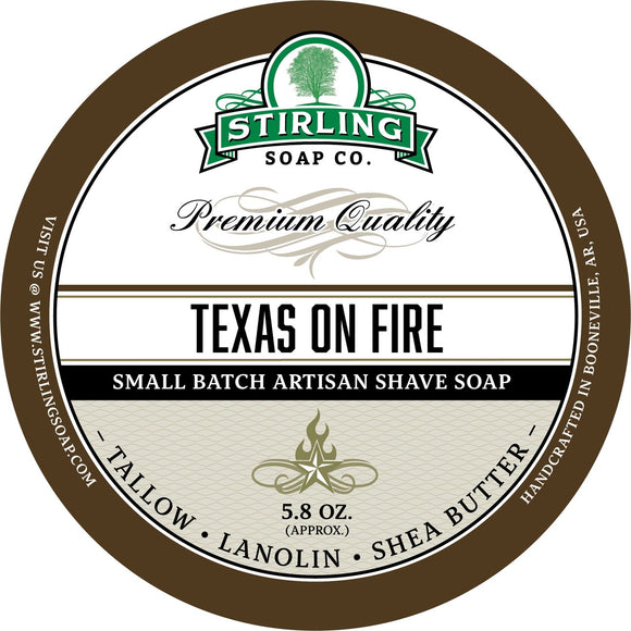 Stirling Soap Company - Shave Soap - Texas on Fire