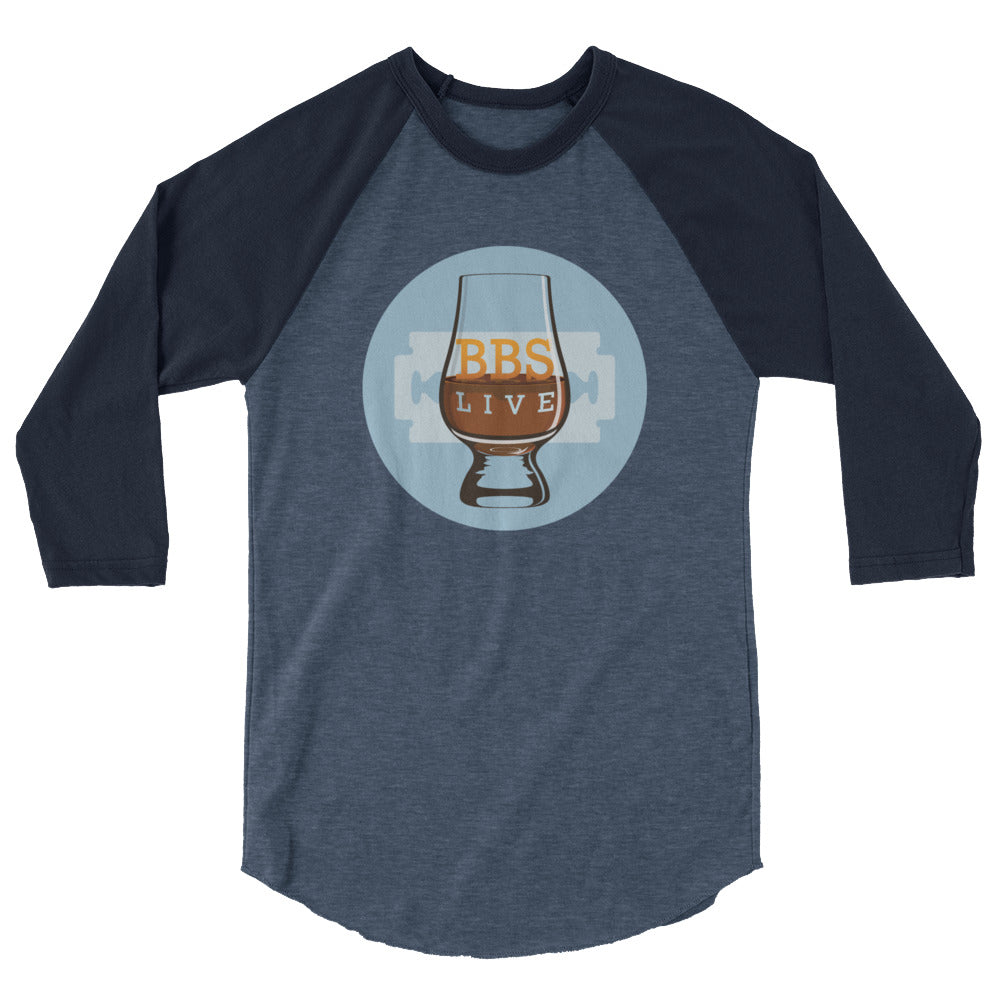 BBS.Live - Logo 3/4 Sleeve Raglan Shirt