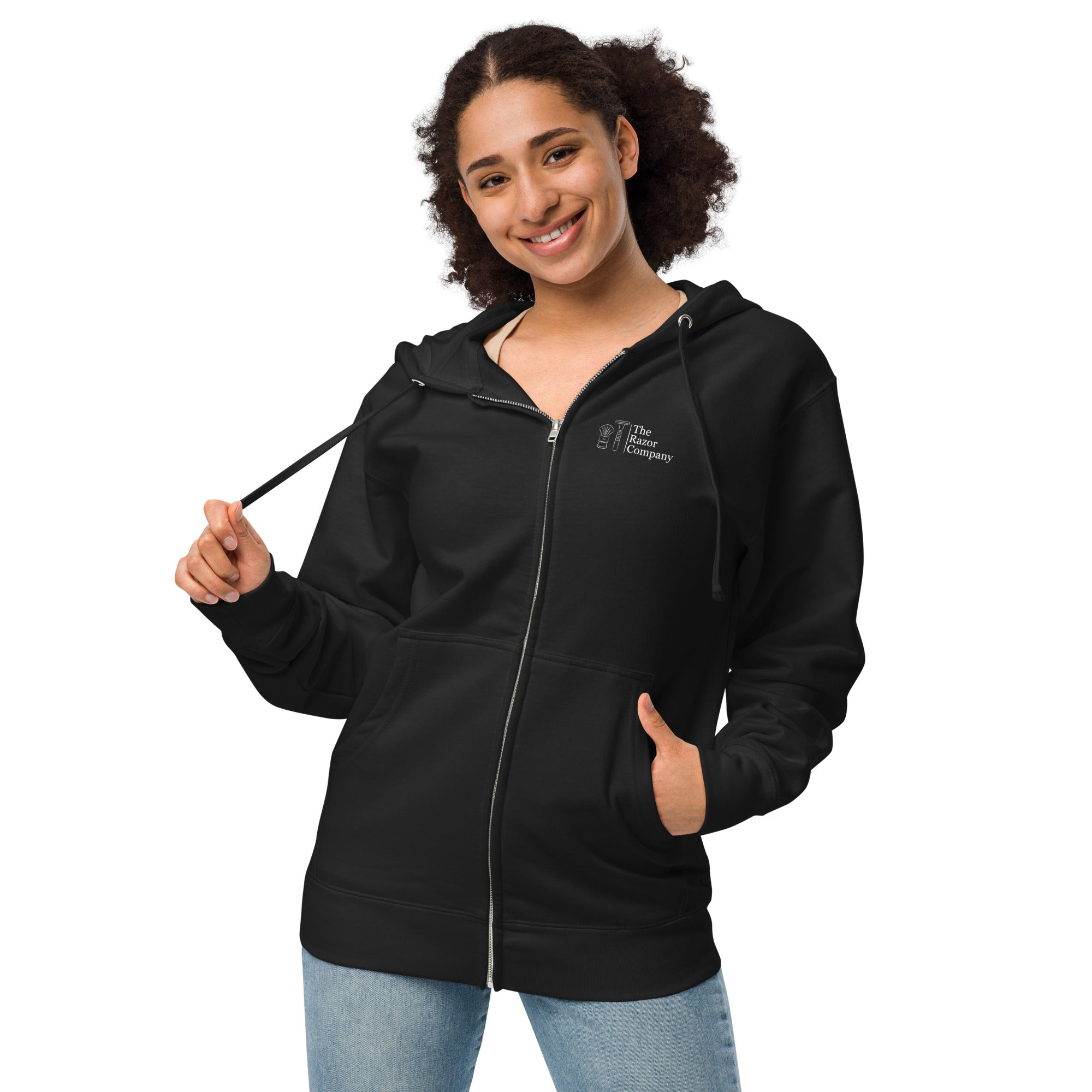 TRC Logo Unisex Fleece Zip Up Hoodie – The Razor Company