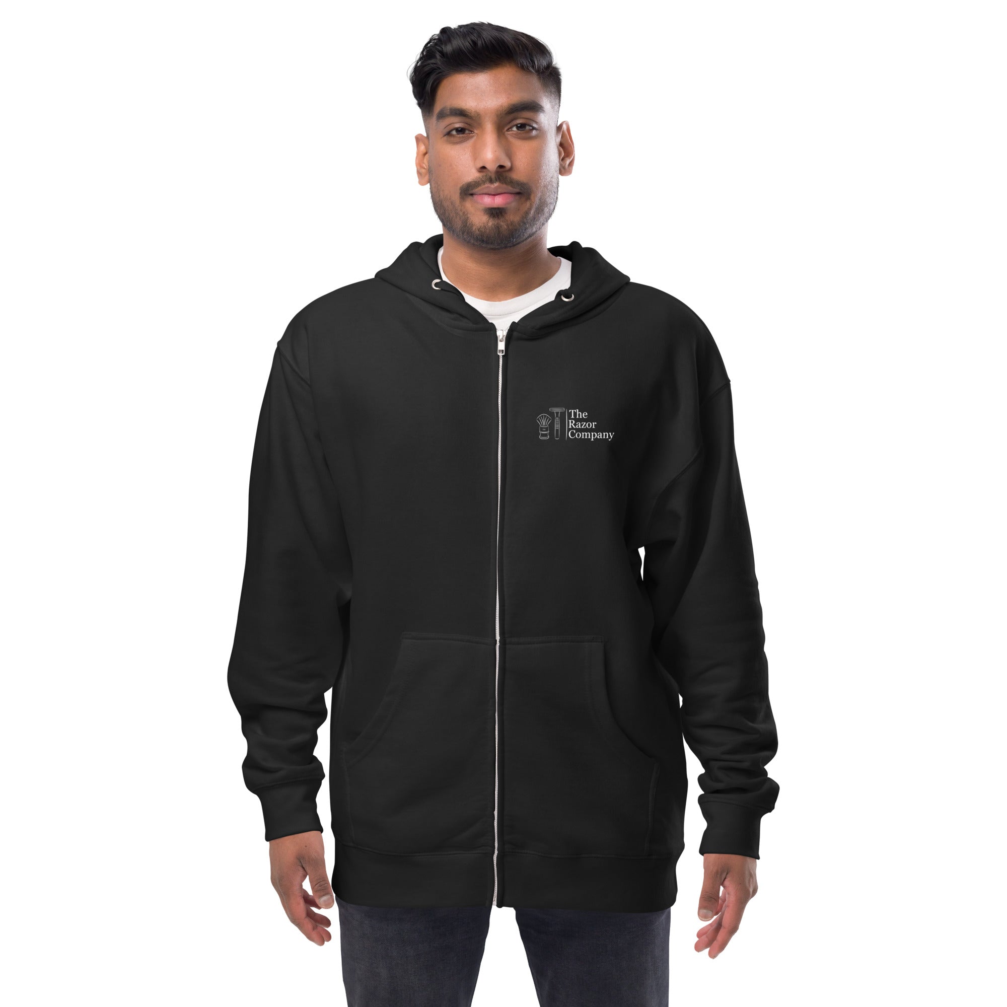TRC Logo Unisex Fleece Zip Up Hoodie – The Razor Company TRC Logo Unisex Fleece Zip Up Hoodie – The Razor Company