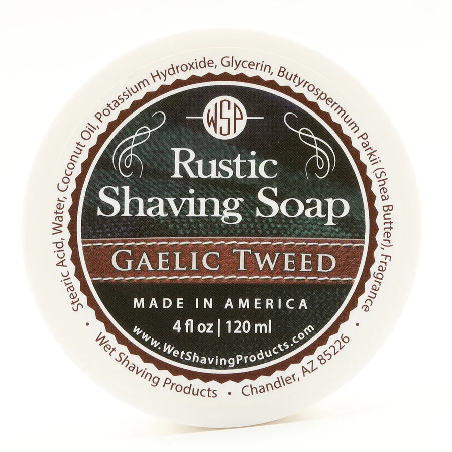 Wet Shaving Products Gaelic Tweed Rustic Shaving Soap 4oz