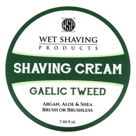Wet Shaving Products Gaelic Tweed Shaving Cream 7.44oz