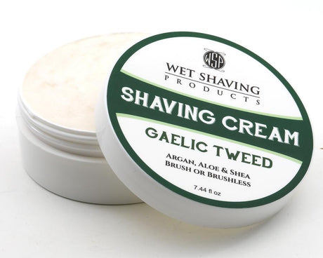 Wet Shaving Products Gaelic Tweed Shaving Cream 7.44oz