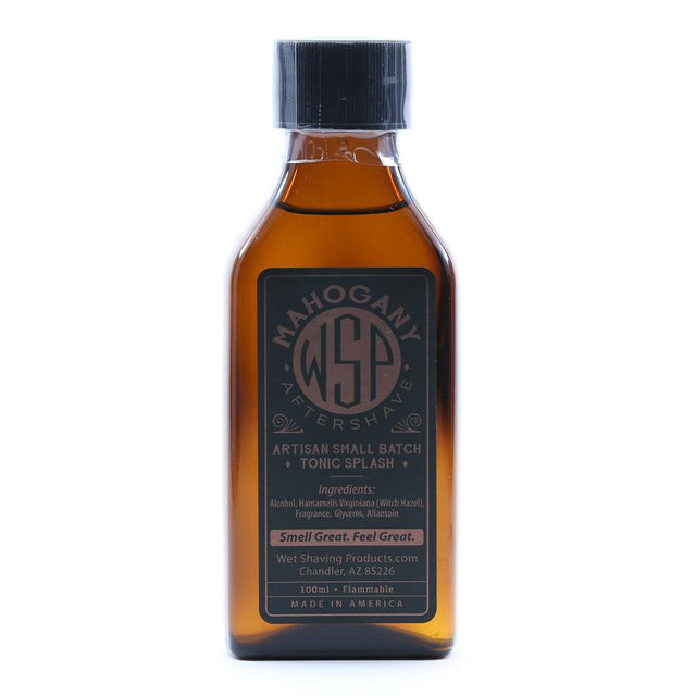 Wet Shaving Products Mahogany Aftershave Tonic Splash 100ml