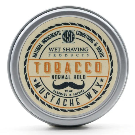 Wet Shaving Products Mustache Wax Normal Hold Tobacco 1oz