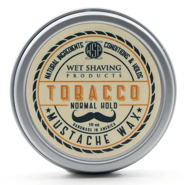 Wet Shaving Products Mustache Wax Normal Hold Tobacco 1oz