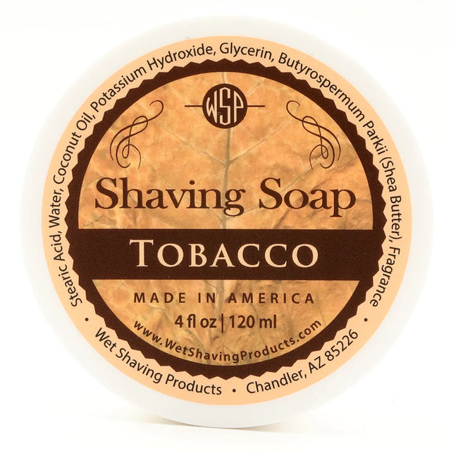Wet Shaving Products Tobacco Rustic Shaving Soap 4oz