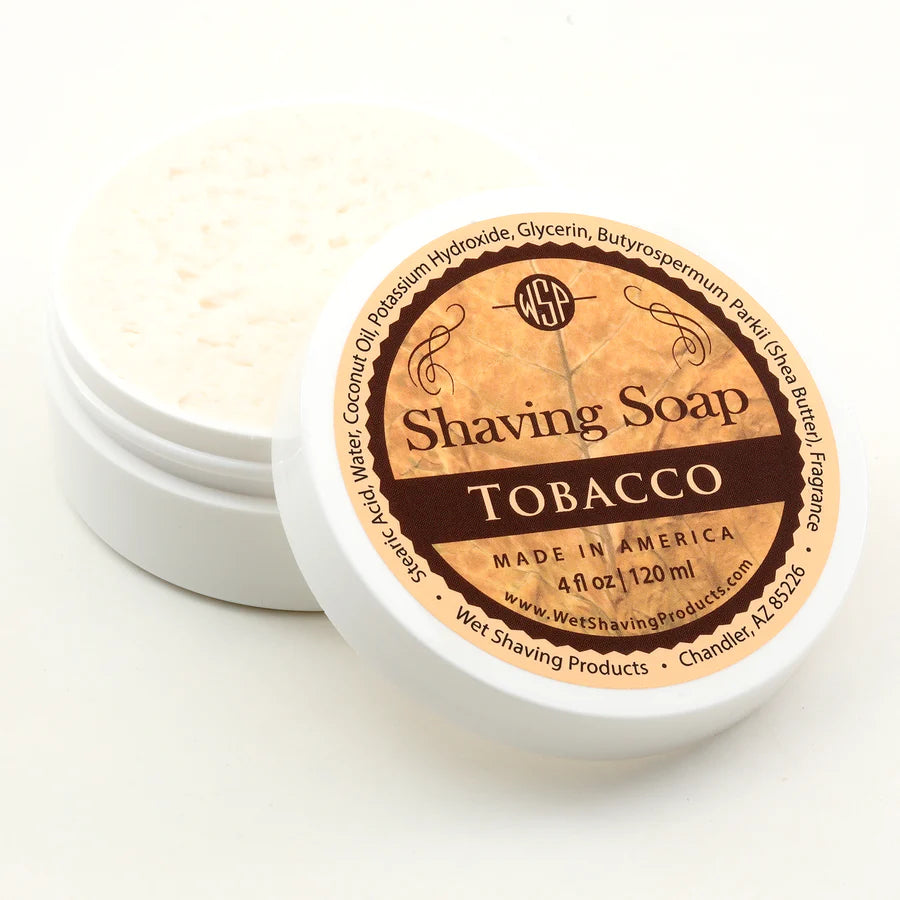Wet Shaving Products Tobacco Rustic Shaving Soap 4oz