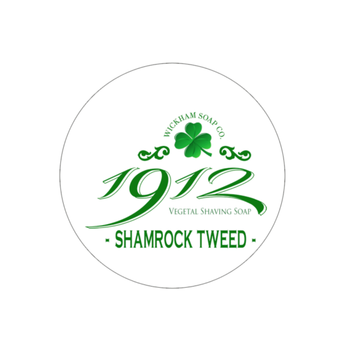 Wickham Soap Co. Shamrock Tweed Shave Soap 4.9 oz